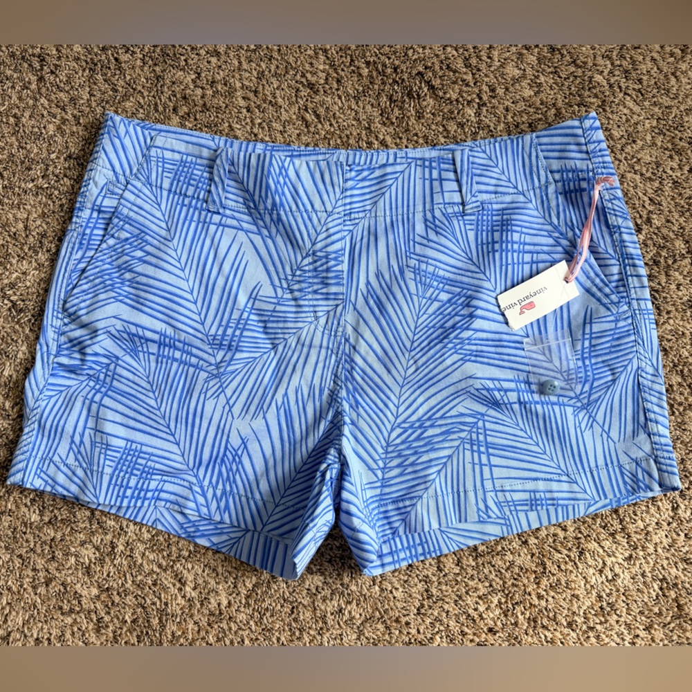 NWT Vineyard Vines blue palm shirts size 16 - Picture 7 of 9